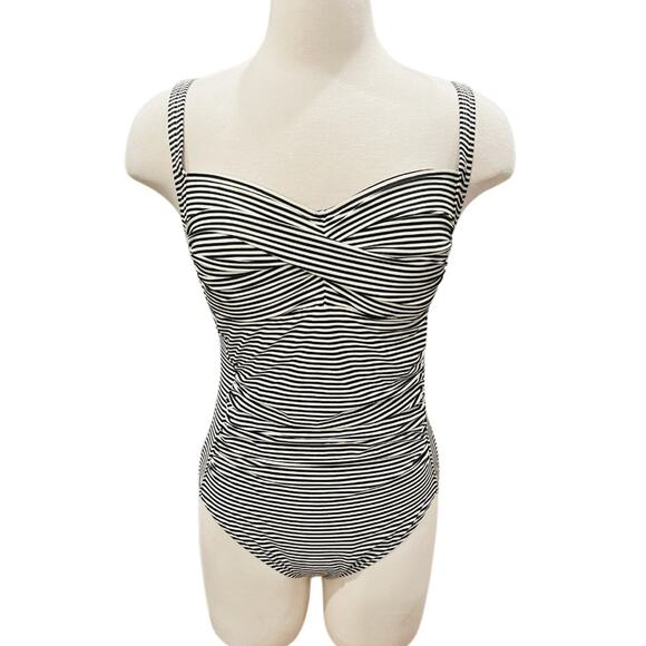 Nip Tuck Swim Sorrento Stripe Joanne One Piece Size 12 - Picture 6 of 14